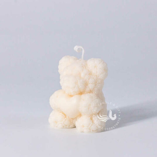 Nến Thơm Tạo Hình Gấu Teddy Ôm Tim Giá Rẻ