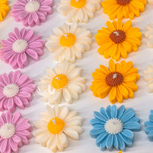 Nến Thơm Tạo Hình Hoa Cúc Họa Mi Handmade