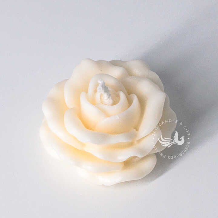 Nến Thơm Tạo Hình Hoa Hồng Nở Handmade