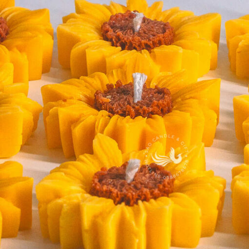 Nến Thơm Tạo Hình Hoa Hướng Dương Cận Cảnh
