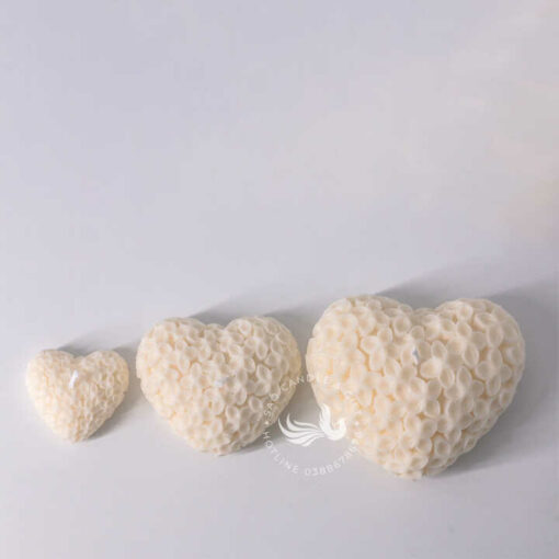 Nến Thơm Tạo Hình Trái Tim Hoa Handmade
