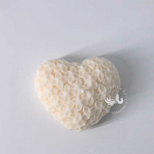 Nến Thơm Tạo Hình Trái Tim Hoa Nhỏ Handmade