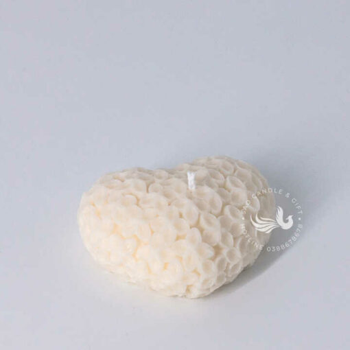 Nến Thơm Tạo Hình Trái Tim Hoa Nhỏ Thơm Phòng