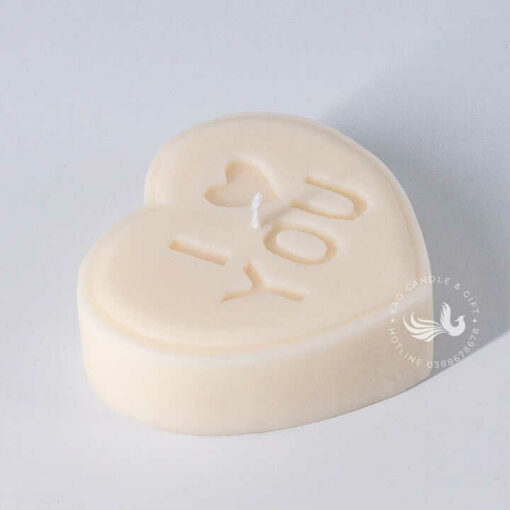 Nến Thơm Tạo Hình Trái Tim I LOVE YOU Handmade