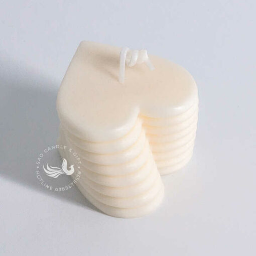 Nến Thơm Tạo Hình Trái Tim Xếp Tầng Hương Thiên Nhiên