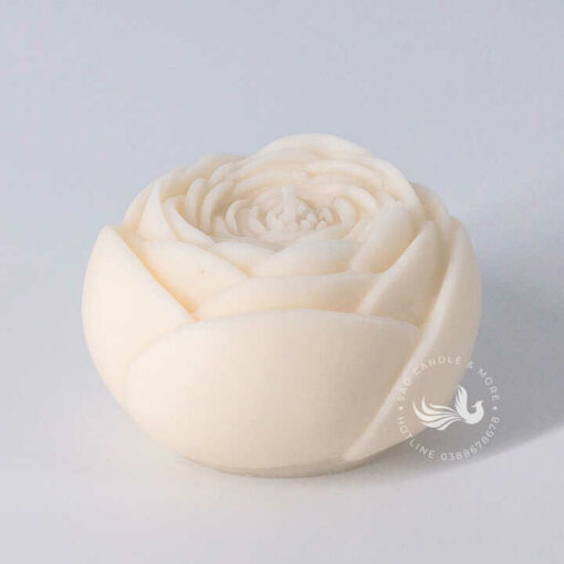 Nến Thơm Trang Trí Hình Nụ Hồng Handmade