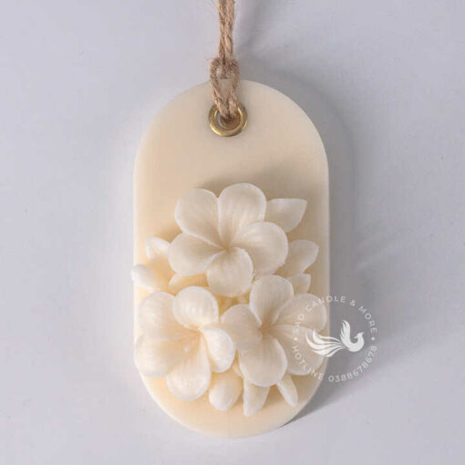 Sáp Thơm Handmade Họa Tiết Cum Hoa Sứ Cao Cấp